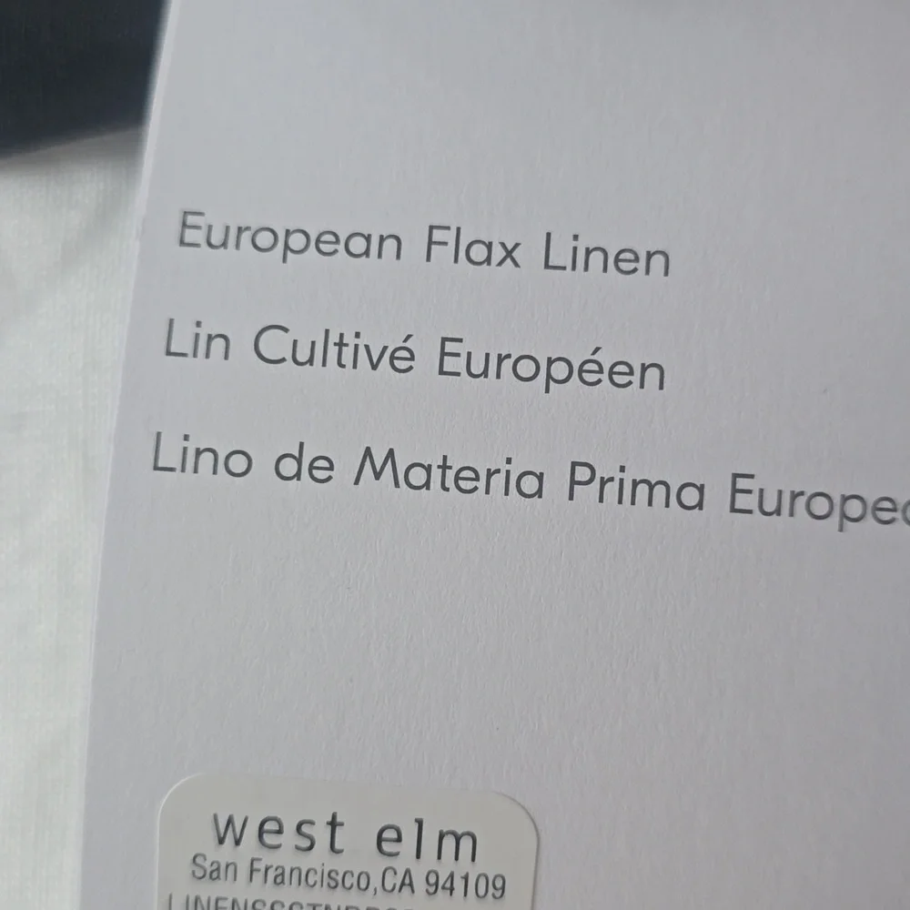 ❤️BUY 2 GET 1 FREE European Flax Linen Pillowcases, Size Standard, Color White